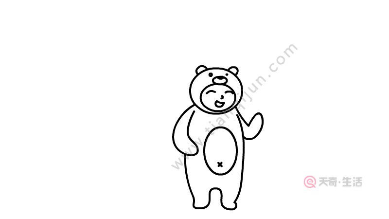 兒童節(jié)玩偶服簡(jiǎn)筆畫怎么畫 兒童節(jié)玩偶服簡(jiǎn)筆畫畫法(圖3) 兒童節(jié)玩偶服簡(jiǎn)筆畫怎么畫