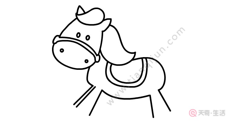 兒童木馬簡筆畫教程